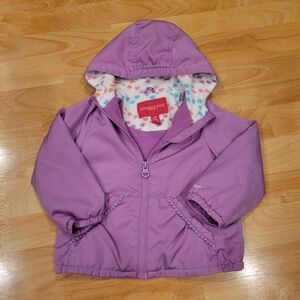 London Fog Toddler Hooded Spring Fall Coat Purple Size 24 Months